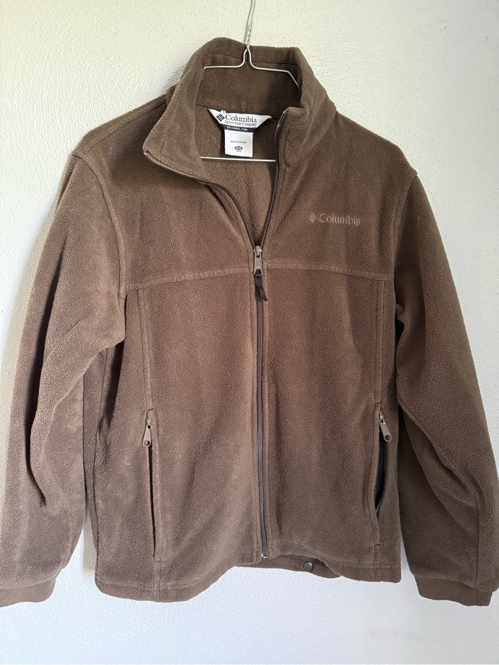 Columbia Brown Zip-Up Fleece Jacket